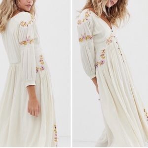 Free People Day Glow Midi Dress XS